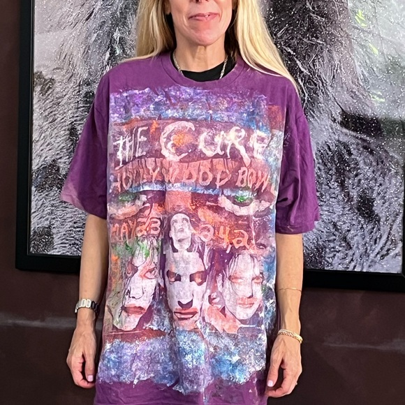 ONE OF A KIND HAND PAINTED THE CURE XL TEE SHIRT XL - Picture 7 of 7